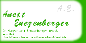 anett enczenberger business card